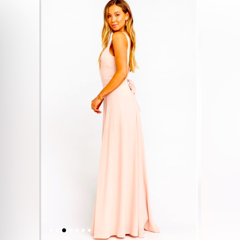 Show Me Your Mumu Bridesmaid sleeveless Maxi Blush Pink Dress